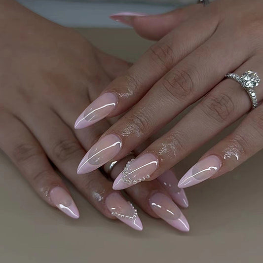 Pink Princess - High quality machine made Press on nails